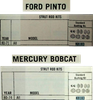 Genuine Moog K8183 Strut Rod Bushing Kit Ford Pinto Mercury Bobcat 1971-1980 NOS