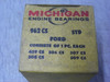 Michigan 962CS Camshaft Bearing Set for 1958-1976 Ford 332-428 FE and 1966-1967 Wedge Head restoration.