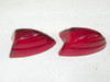 Pair of Vintage Arrow 39 Red Pointed Bullet Taillight and Marker Light Lenses NOS