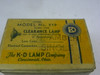 K-D 519 Clearance Lamp for vintage auto restoration, amber lens, chrome bezel - Image 2