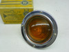 K-D 519 Clearance Lamp for vintage auto restoration, amber lens, chrome bezel - Image 4