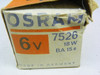 OSRAM 7526 6V 18W BA15s Light Bulb for vintage auto restoration. - Image 2