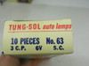 TUNG-SOL 63 Auto Lamp Bulb 6V Single Contact for restoration. - Image 2