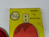 MP MP 93-3 3 3/4 Inch Red Clearance Reflector vintage auto part restoration. - Image 2