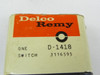 Delco Remy D-1418 Ignition Switch for 1961 Cadillac Fleetwood Eldorado Series 62 restoration. - Image 2