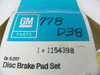 GM 1154398 Disc Brake Pad Set for 1975-77 Chevrolet Monza Front restoration. - Image 3