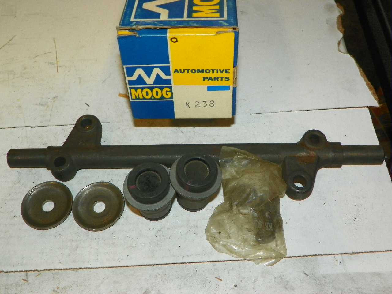 Chevrolet 55-57 NOS Lower Control Arm Shaft Kit Right-Side Moog k238 Made in USA. Shop vintage car parts at ocpnw.com!