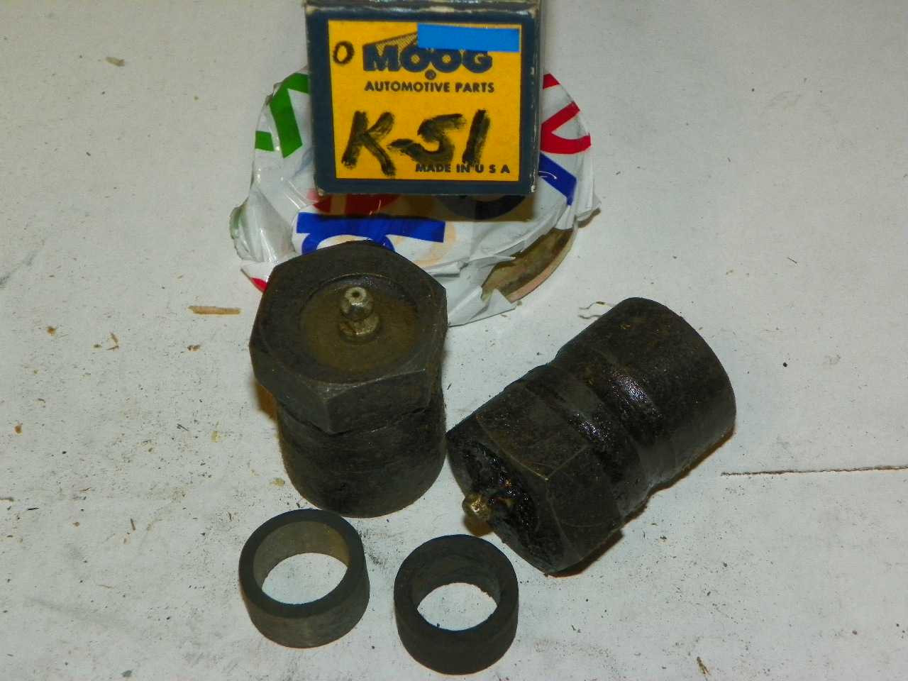 Chrysler Dod Ply 1937-39 NOS Control Arm Outer Pivot Pin Moog k51 Made in USA. Shop vintage car parts at ocpnw.com!