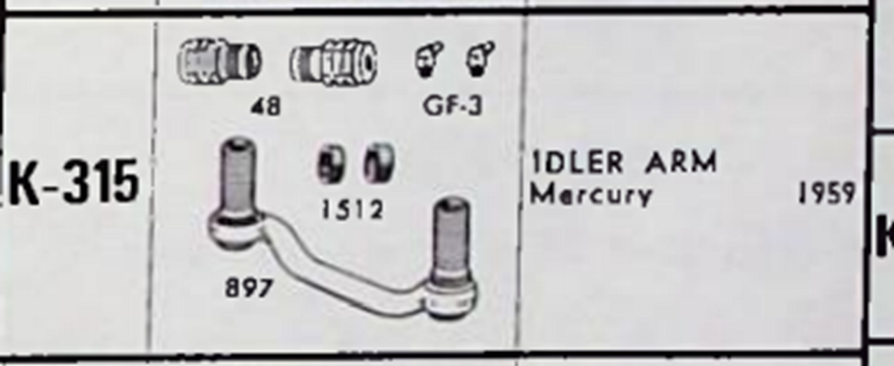 Mercury 1959 NOS Idler Arm Moog K315 Made in USA