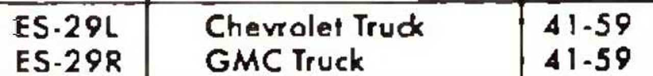 Chevrolet GMC Truck 1941-59 NOS Tie Rod Ends Moog ES-29L Made in USA