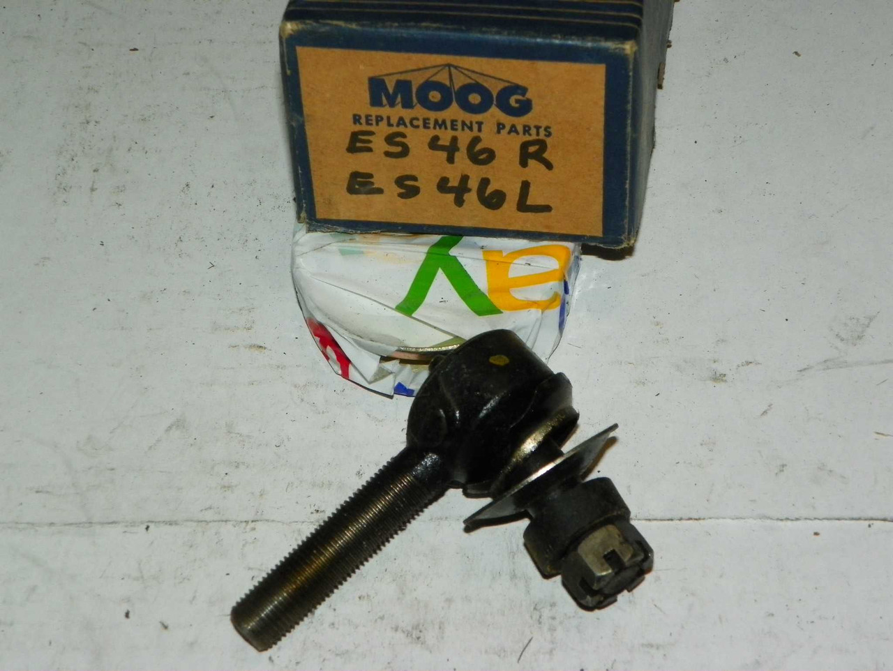 Hudson 1937 NOS Tie Rod Ends Moog ES-46RL Made in USA. Shop vintage car parts at ocpnw.com!