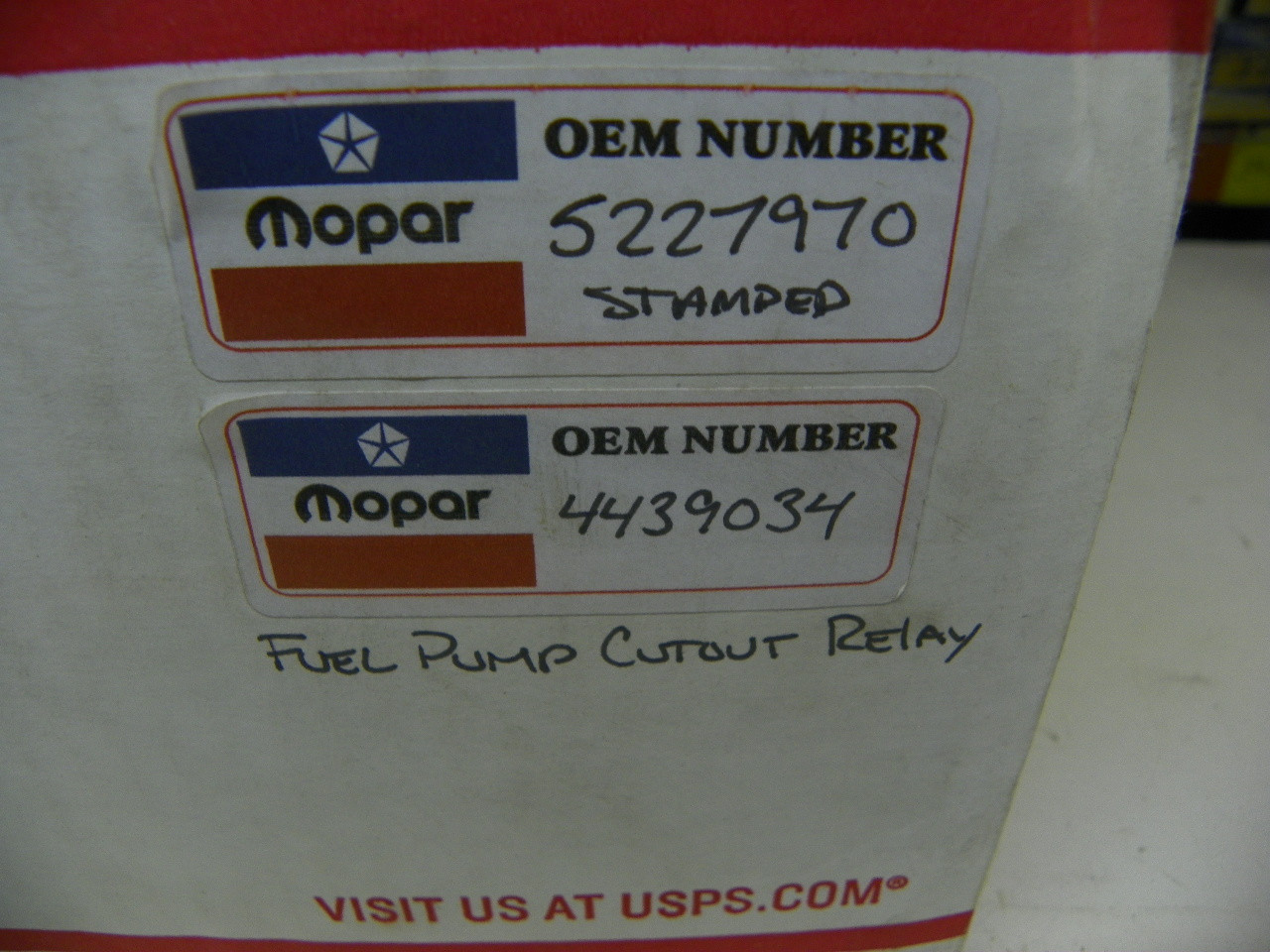 Chrysler Dod Ply 1988-1990 OEM Mopar Fuel Pump Shutdown Relay: 4439034.  img 4