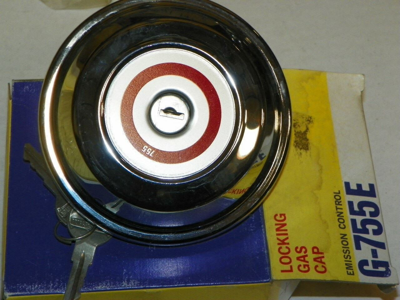 Locking Stant FuelGas Cap:  G-755E Ford Mercury Maverick Mustang 1970-1975  NOS