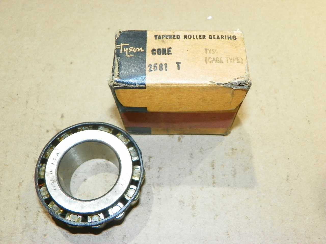 Tyson 2581-T Tapered Roller Bearing Cage Type Made in USA. Shop vintage car parts at ocpnw.com!