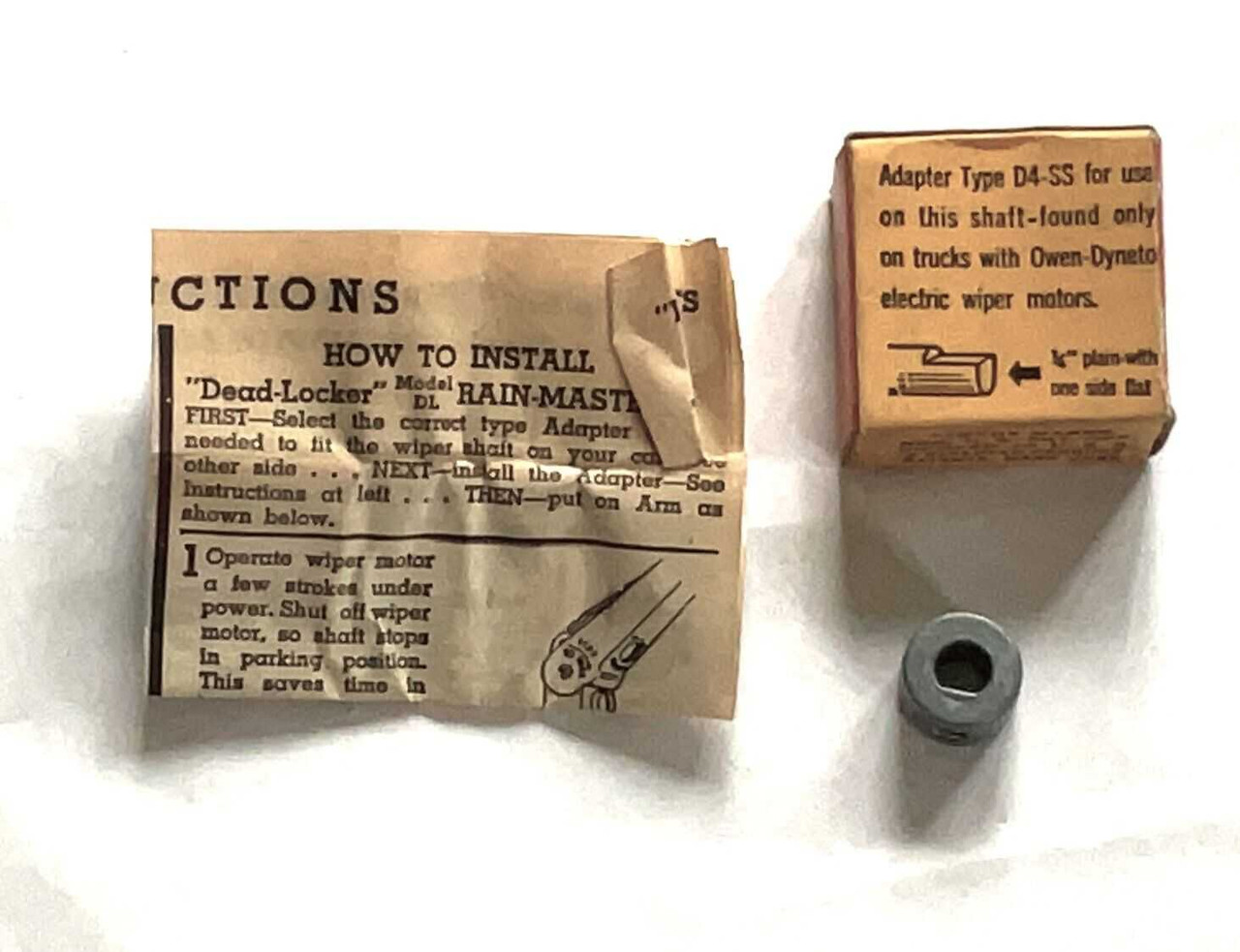 Anco Type D4-SS Rain-Master Wiper Arm Adapter for Owen-Dyneto Wiper Motors. Shop vintage car parts at ocpnw.com!