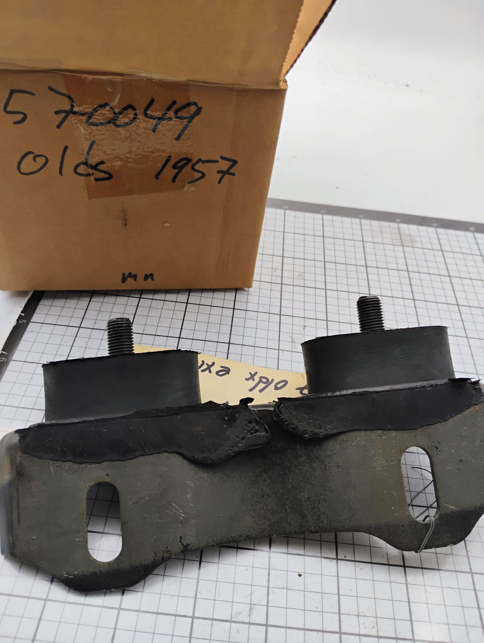 OEM 570049 Propeller Shaft Bearing Cushion and Support for 1957 Oldsmobile restoration.
