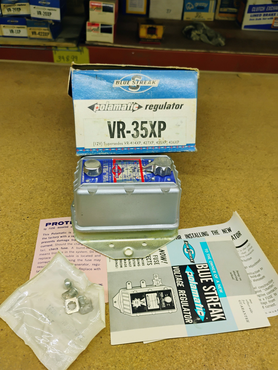 BlueStreak VR35XP 12V Polamatic Voltage Regulator NORS Made in USA BlueStreak VR35XP 12V Polamatic Voltage Regulator NORS Made in USA