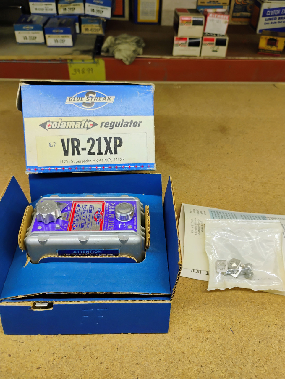 BlueStreak VR21XP 12V Polamatic Voltage Regulator NORS Made in USA BlueStreak VR21XP 12V Polamatic Voltage Regulator NORS Made in USA