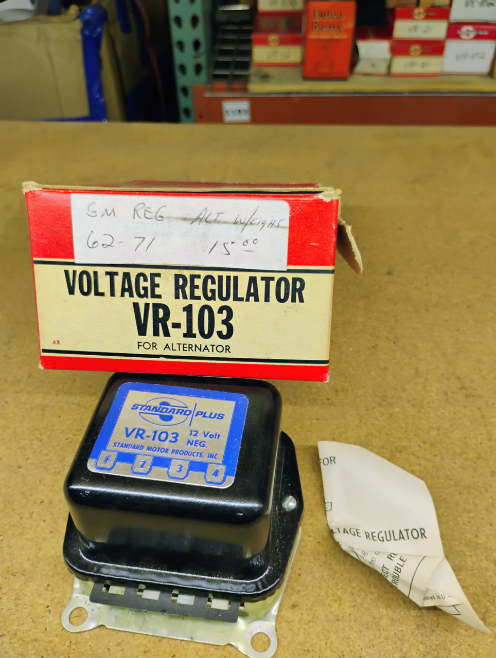 Standard VR103 Alternator Regulator NORS Made in USA Standard VR103 Alternator Regulator NORS Made in USA