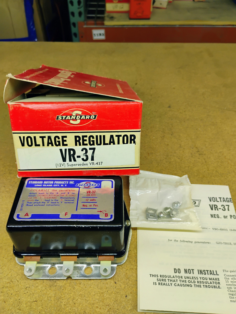Standard VR37 Voltage Regulator NORS Made in USA Standard VR37 Voltage Regulator NORS Made in USA
