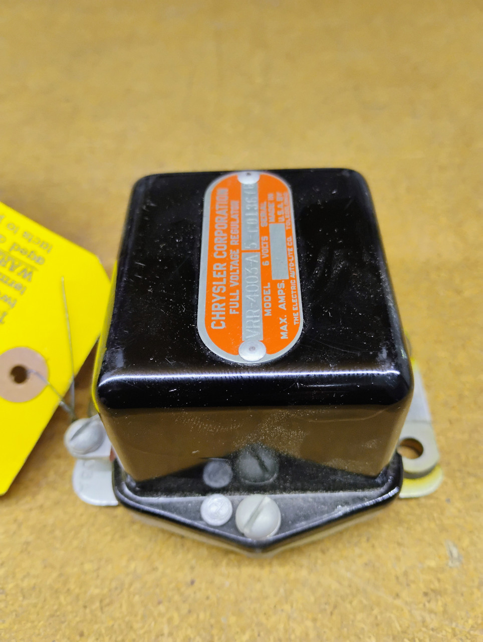 Chrysler Parts VRR-4003A Voltage Regulator NOS Made in USA Chrysler Parts VRR-4003A Voltage Regulator NOS Made in USA