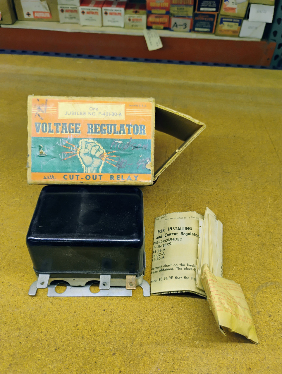 1940-48 Hudson Voltage Regulator with Cut-Out Relay NORS Made in USA 1940-48 Hudson Voltage Regulator with Cut-Out Relay NORS Made in USA