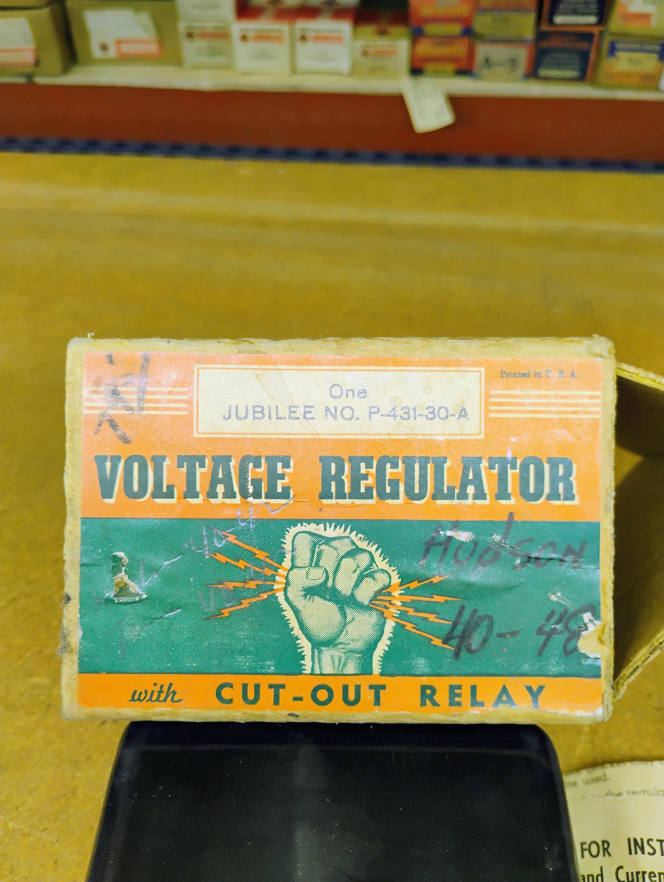 1940-48 Hudson Voltage Regulator with Cut-Out Relay NORS Made in USA 1940-48 Hudson Voltage Regulator with Cut-Out Relay NORS Made in USA