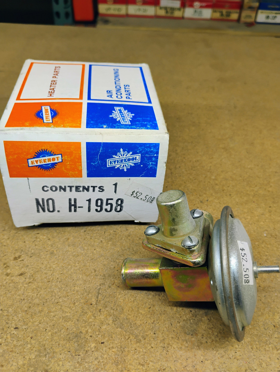 Everco H1958 Heater Valve NORS Made in USA