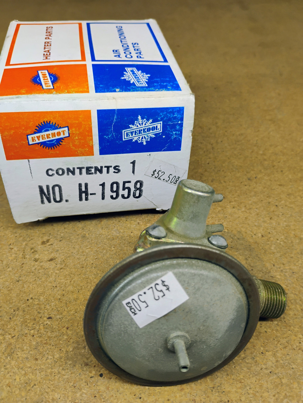 Everco H1958 Heater Valve NORS Made in USA