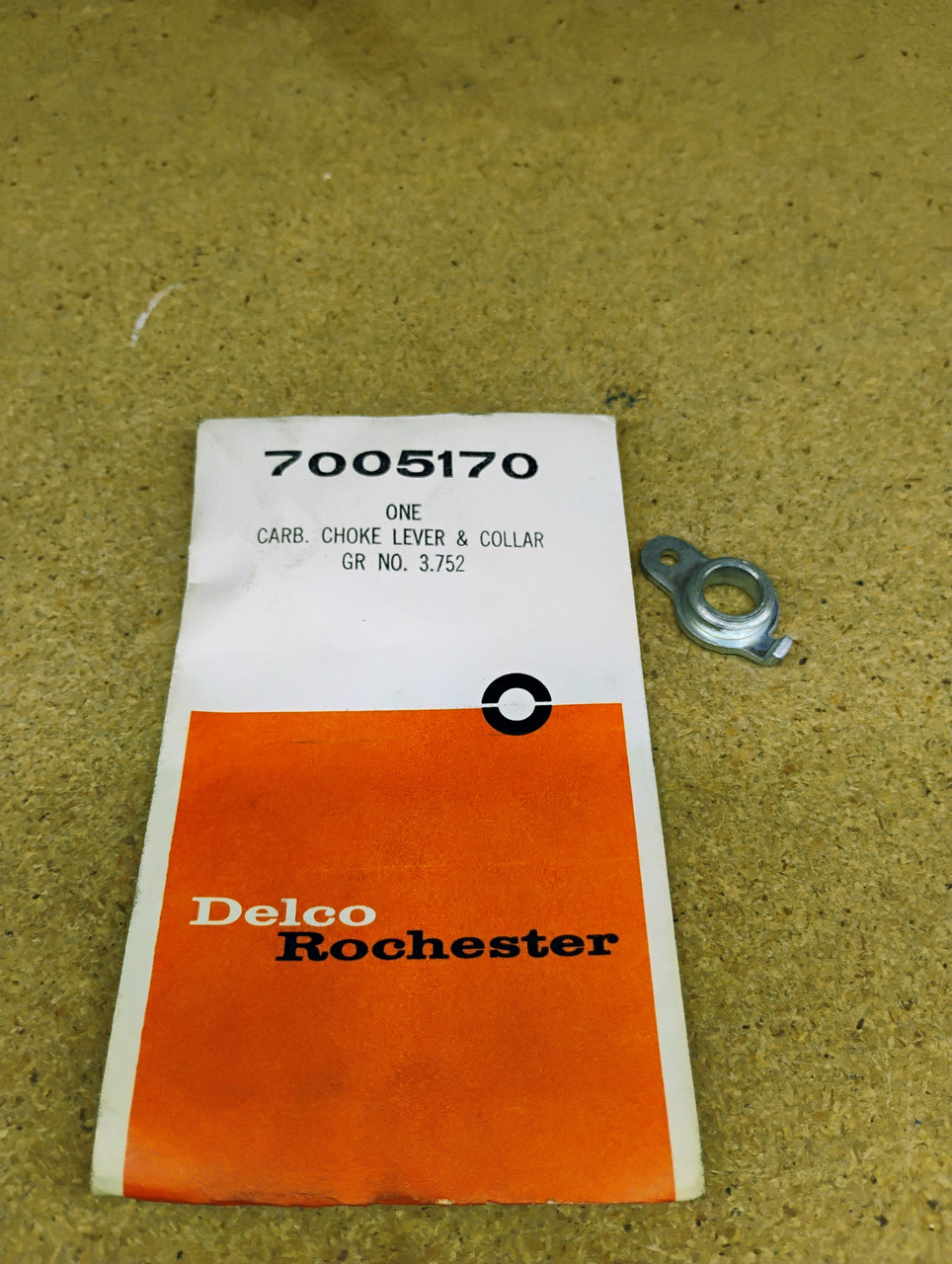 Delco Rochester 7005170 Carburetor Choke Lever & Collar NOS Made in USA