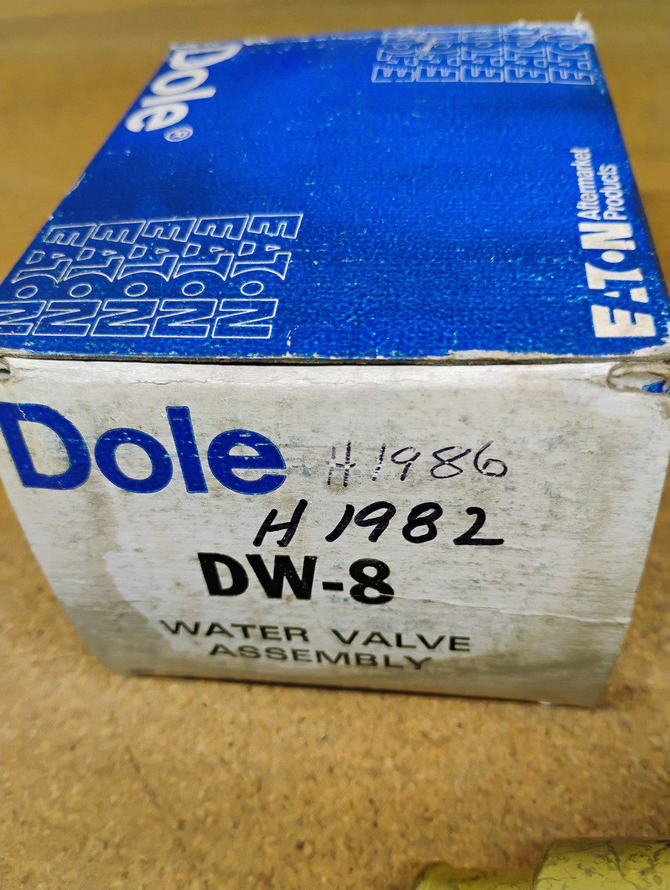 Dole DW8 Water Valve Assembly H1982 NORS Made in USA