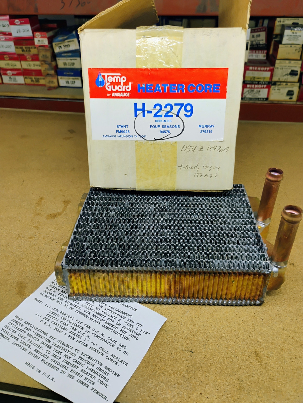 Amgauge H2279 Heater Core 94576 279319 NORS Made in USA