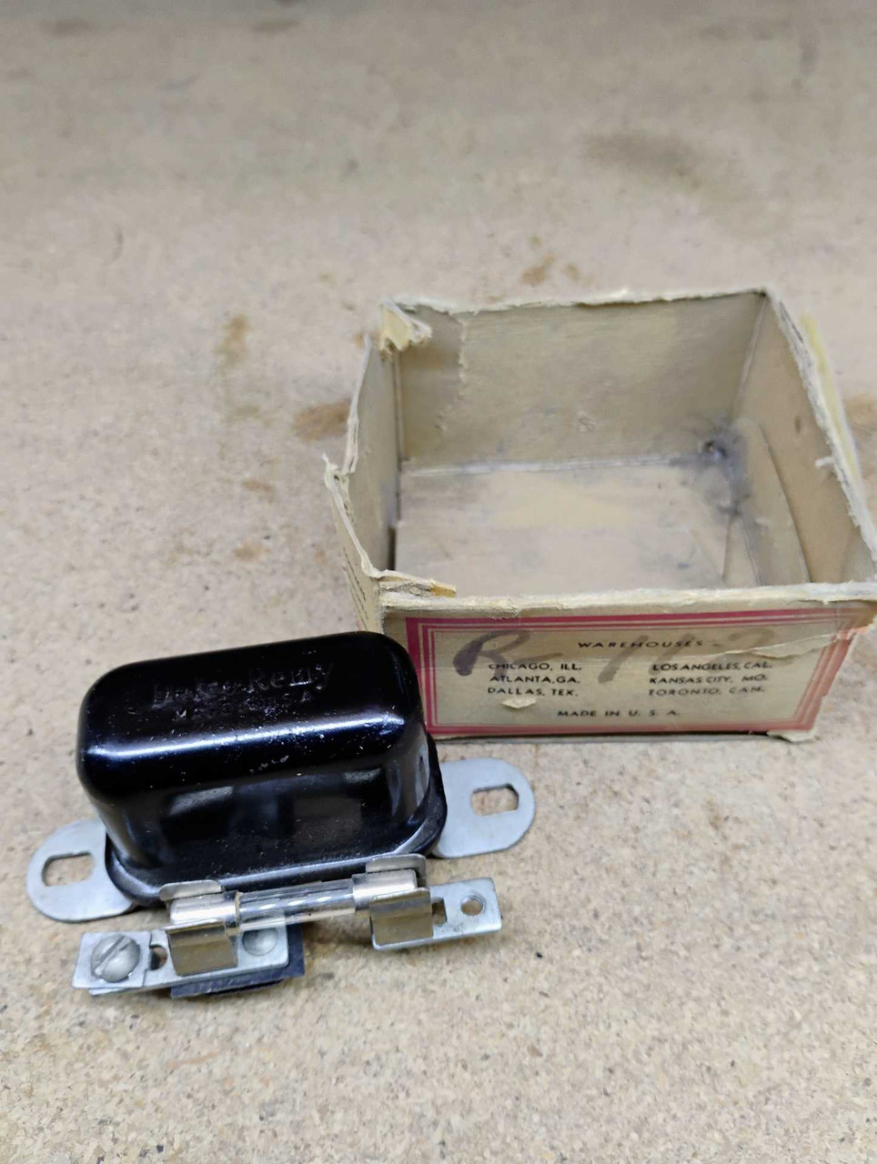 Delco Remy 1116789 Headlight Relay 1937-1954 Chevy Pontiac Olds 6V NOS