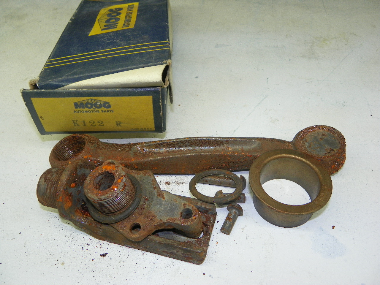 Moog K122R Control Arm Radius Rod Assembly 1934-1938 Chevrolet Master NOS