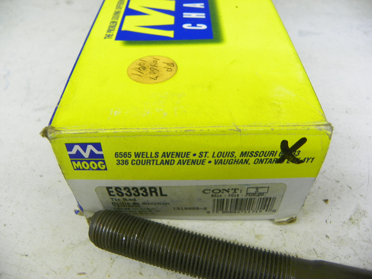Moog ES333RL Tie Rod End Outer 1964-1970 Buick Chevy Olds Pontiac A-Body NORS