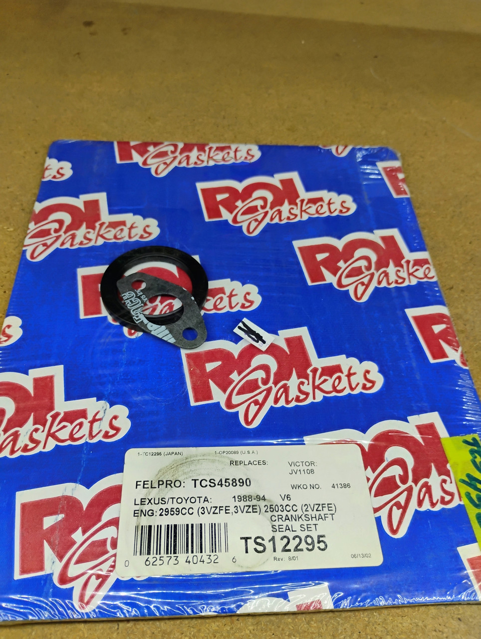 ROL Pro-Torque TS12295 Crankshaft Seal Gasket Set NORS Made in USA