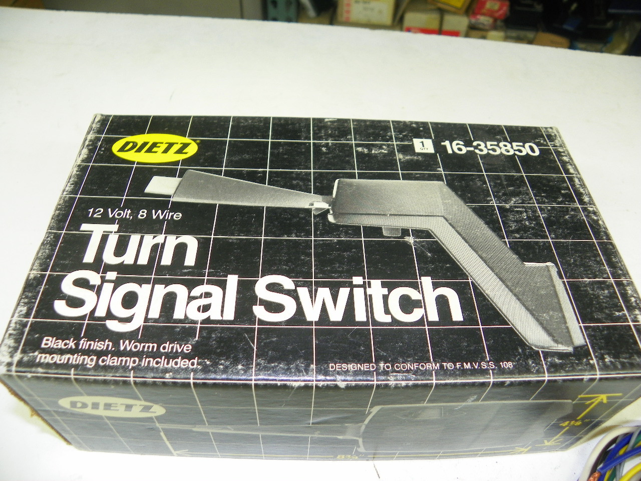 Dietz 16-35850 Heavy Duty Turn Signal Switch Universal 12V 8-Wire