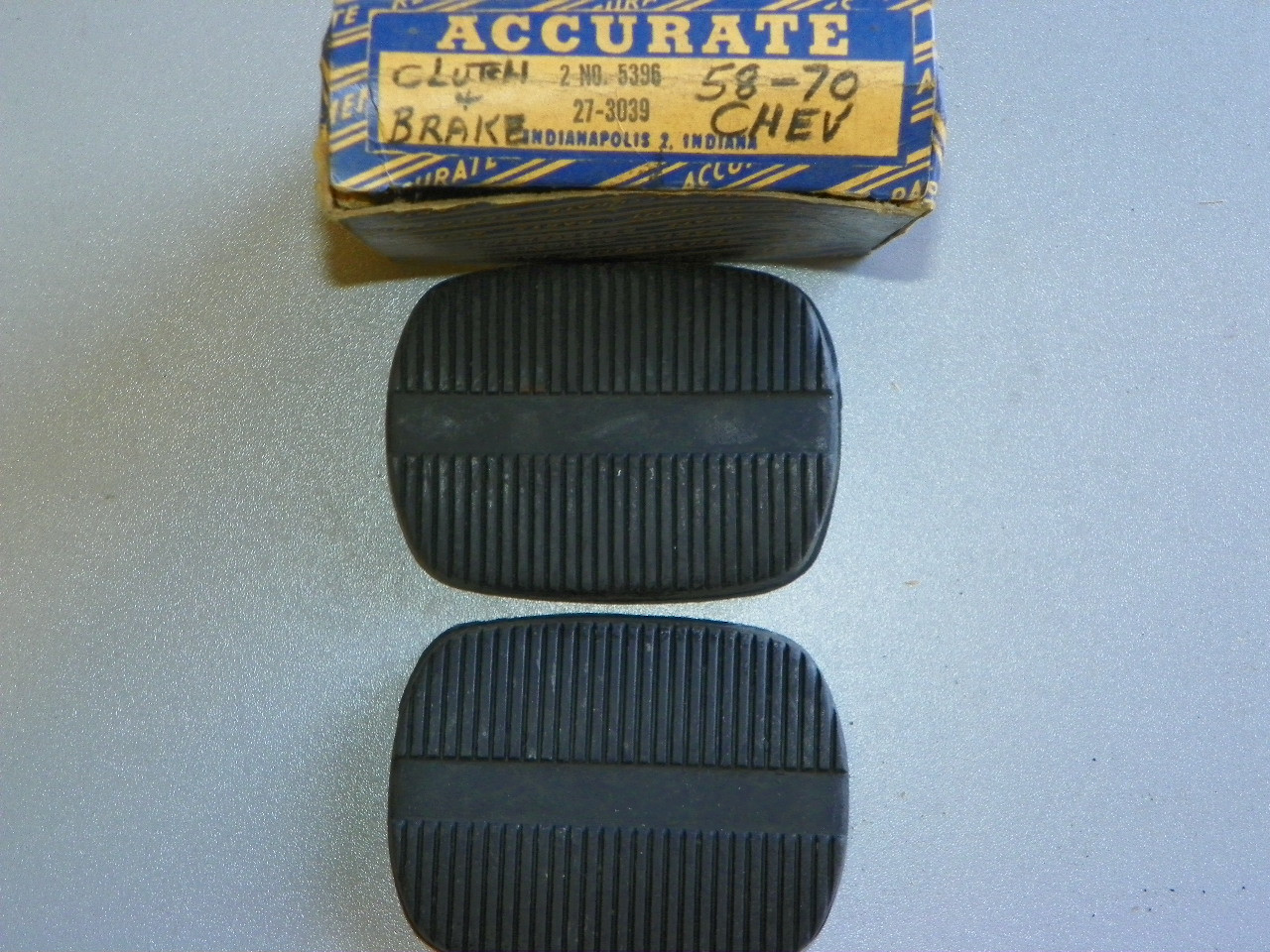 Doan 3039 Brake Clutch Pedal Pad 1958-1970 Chevy Impala Corvette NORS