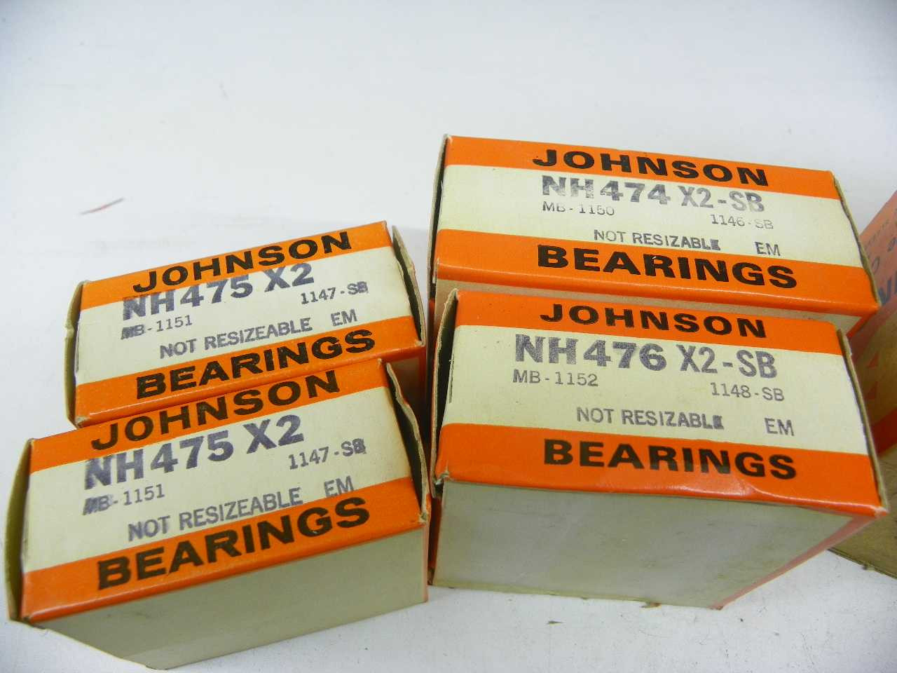 Johnson SET-38 X2 Main Bearings Nash Rambler 172.6 184 195.6 1941-1965 .002 Under NOS