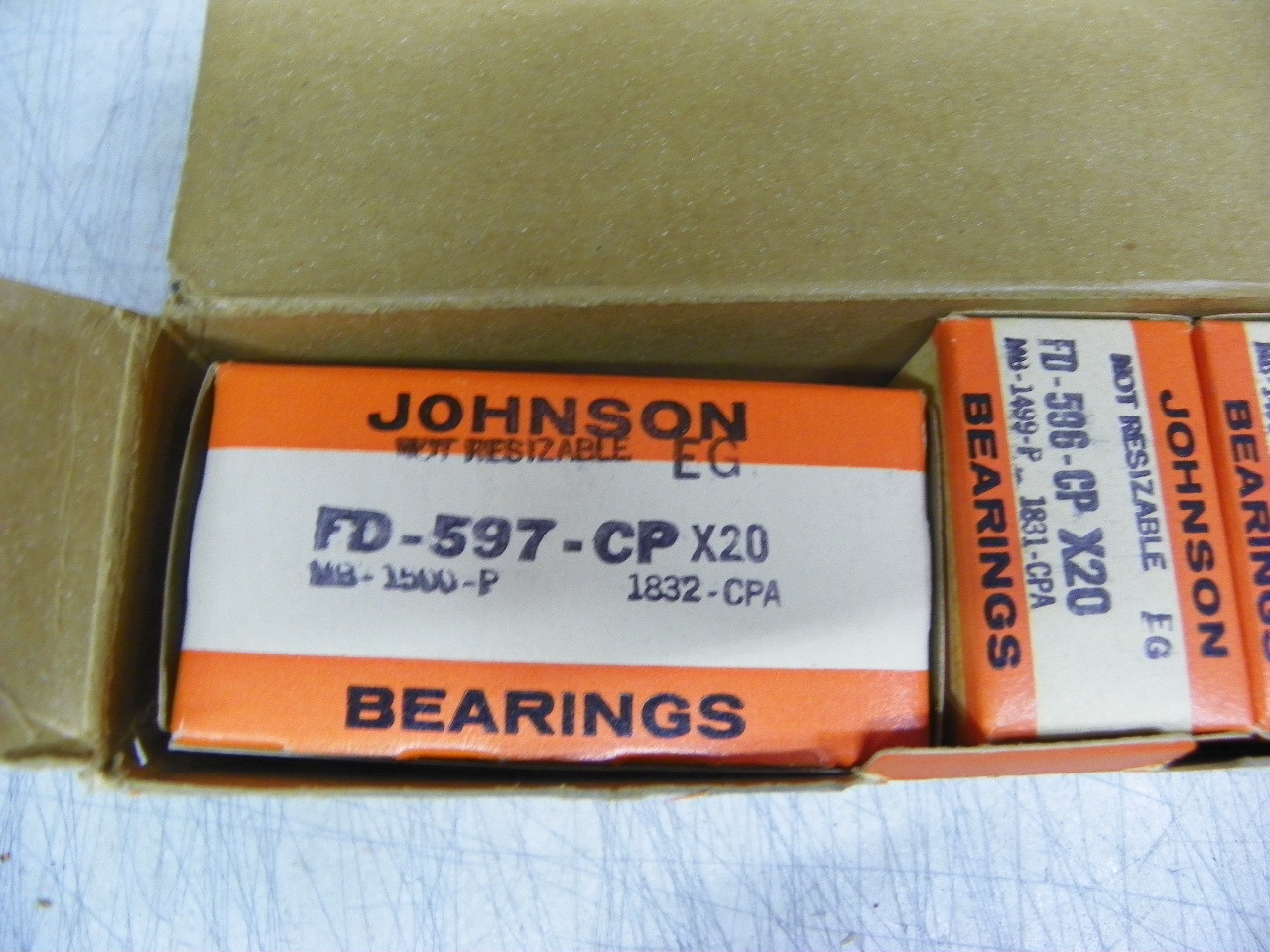 SET-84 X20 Johnson Engine Bearings