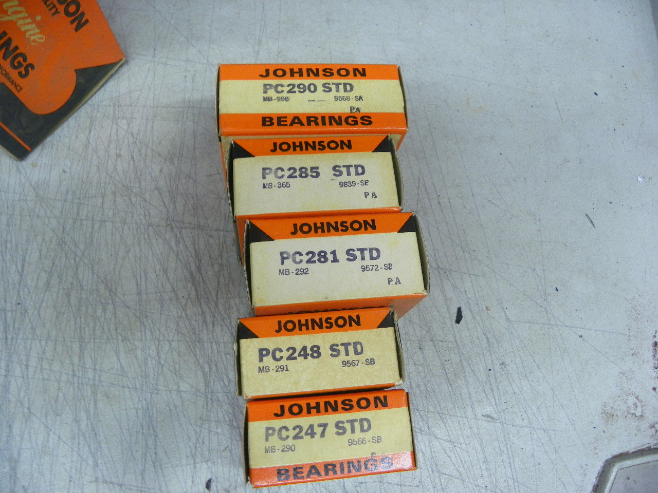 SET-56 STD Johnson Engine Bearings