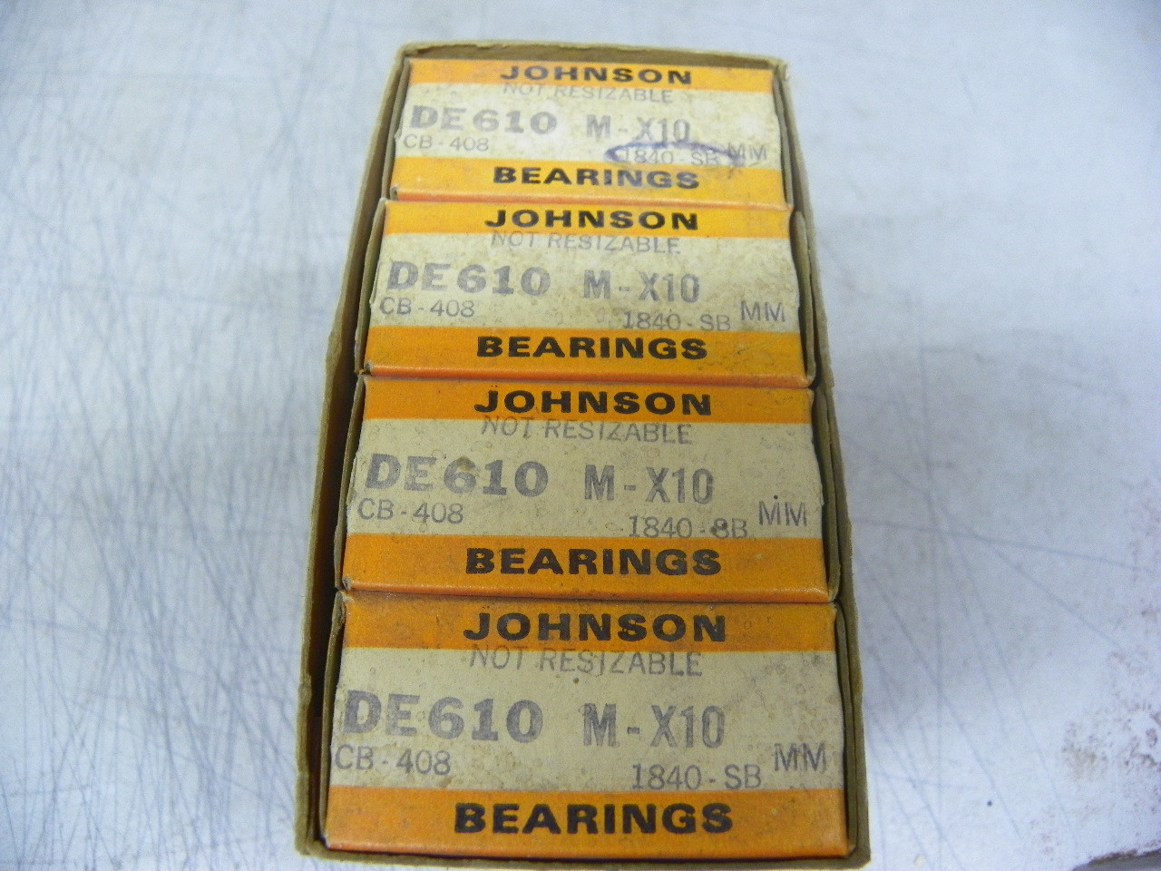 Johnson Engine Bearings DE610MX10 DE-610M X10