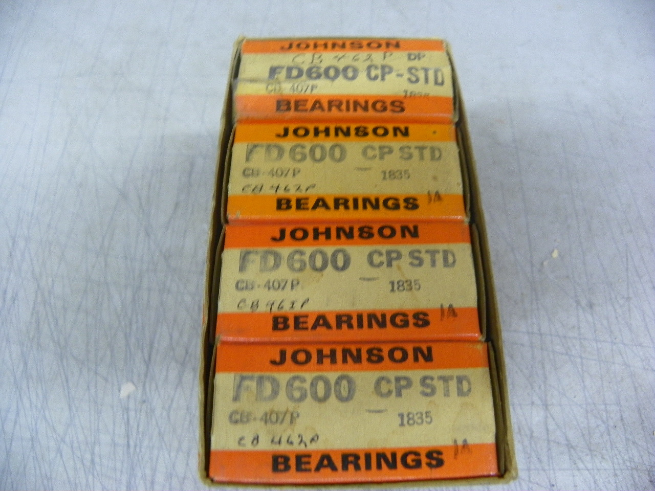 Johnson FD-600CP STD standard size connecting rod bearings for 1952-1963 Ford, Lincoln, and Mercury V8 engine restoration