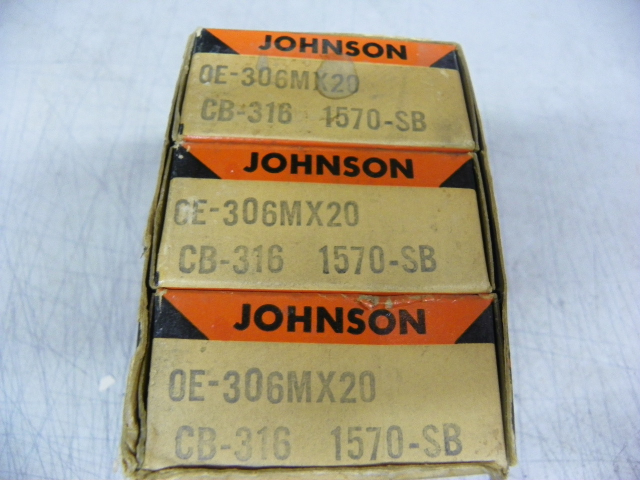 Johnson Engine Bearings DE306MX20 DE-306M X20