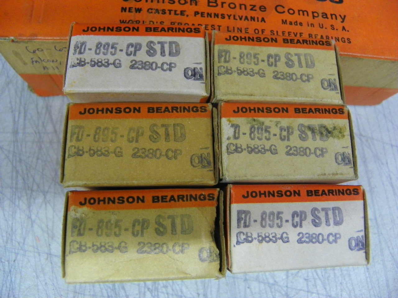 Johnson Engine Bearings FD895CPSTD FD-895CP STD