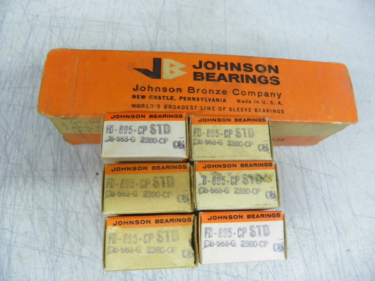 Johnson Engine Bearings FD895CPSTD FD-895CP STD
