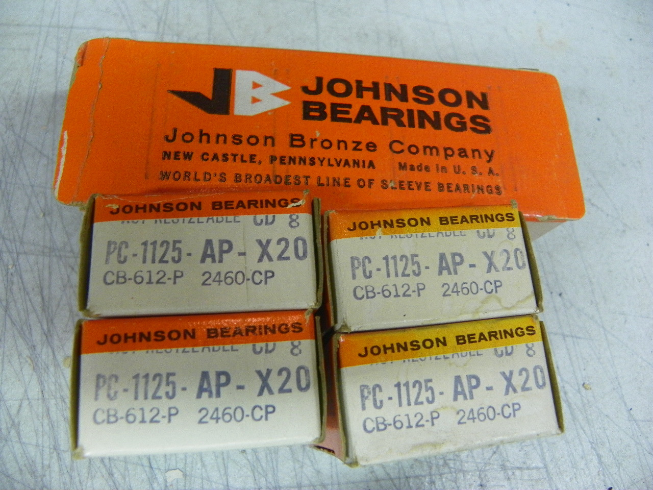 Johnson PC-1125AP X20 .020 connecting rod bearings for Pontiac V8 389 GTO, 400, 421, 428, and 455 restoration