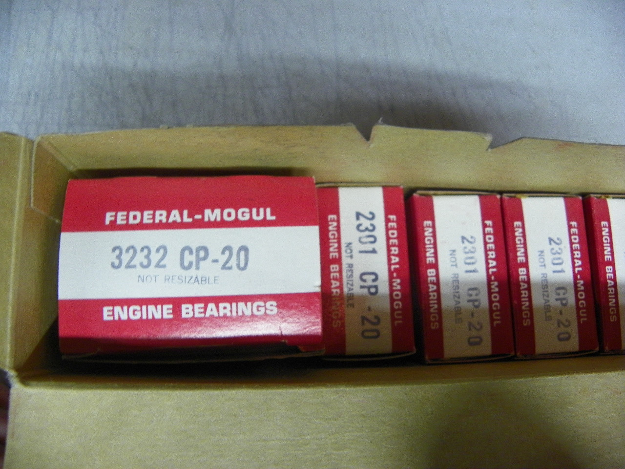 Federal Mogul 4420M-20 .020 undersize main bearing set for 1958-1978 Ford FE 332 352 360 390 427 428 restoration.