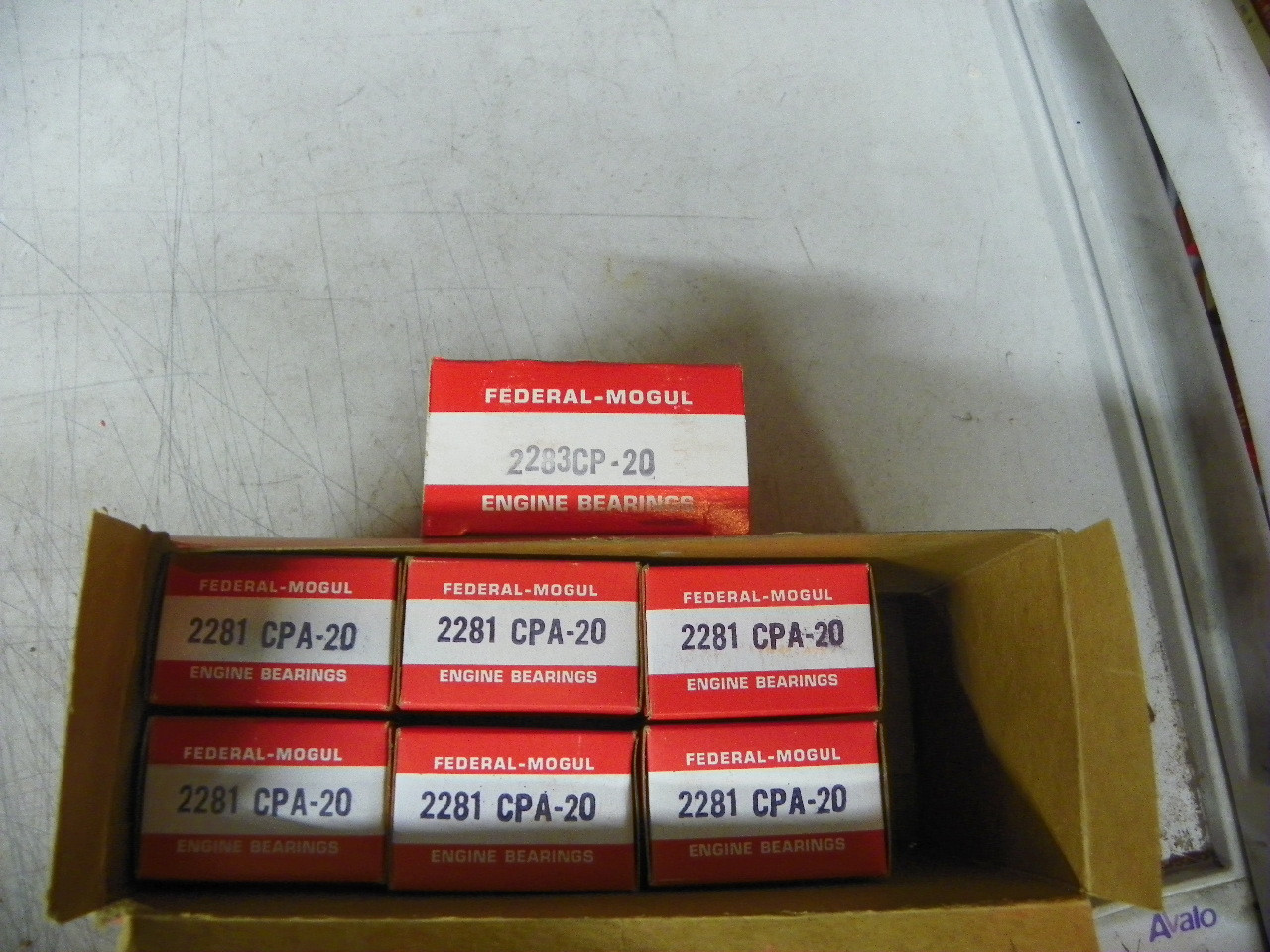 Federal Mogul 4671M-20 .020 undersize main bearing set for Minneapolis-Moline, Oliver, and Waukesha 283 310 320 engine restoration.