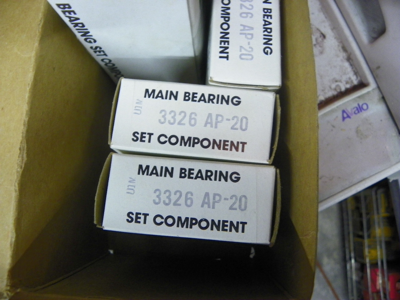 Federal Mogul 4921M-20 .020 undersize main bearing set for John Deere 4-cylinder 202 219 270 276 engine restoration.